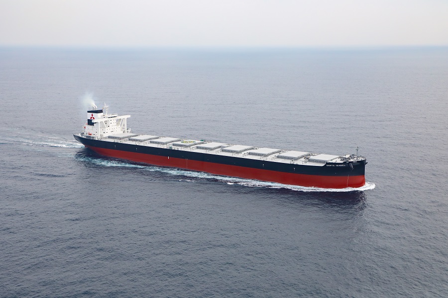 20万8千トン型ばら積み運搬船「SANTA ISABEL」竣工