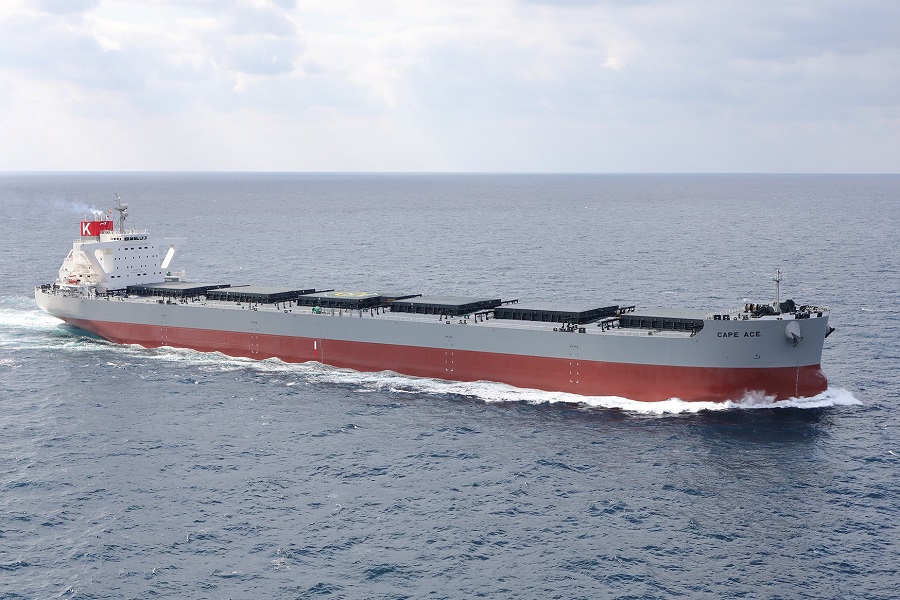 10万トン型ばら積み運搬船「CAPE ACE」竣工