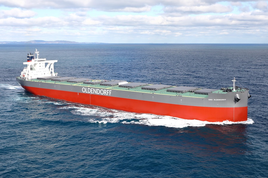 18万2千トン型ばら積み運搬船「GINA OLDENDORFF」